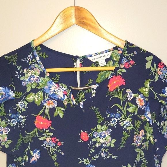 Counterparts size S flowered blouse - Picture 2 of 6